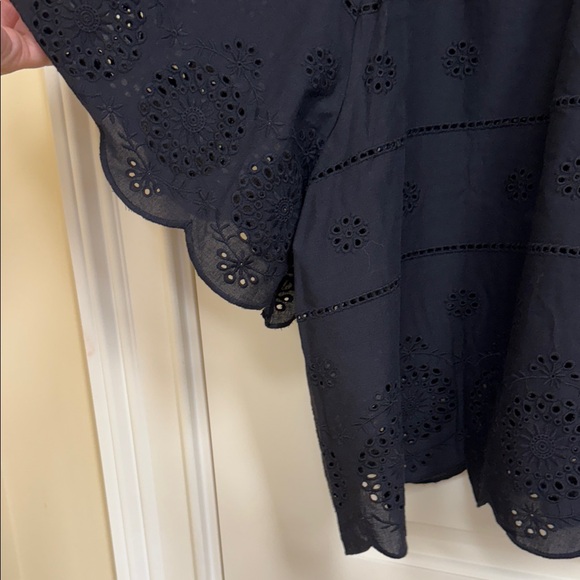 Caroline Constas Black Scalloped Top - Picture 9 of 13